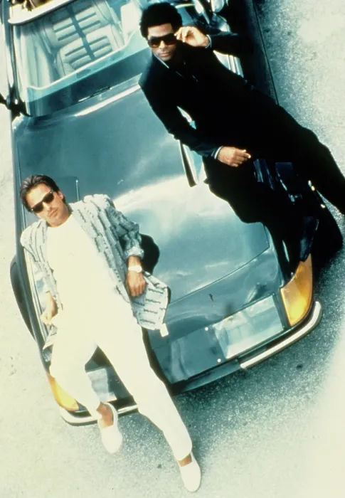 Framed Print : MIAMI VICE, Don Johnson, Philip Michael Thomas, 1984-1989