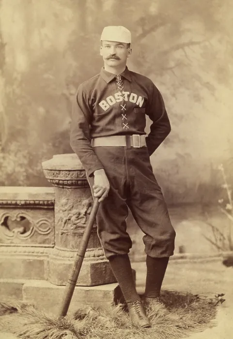 Framed Print : Michael Kelley, called King Kelly, in a Boston Beaneaters baseball uniform, 1887 (BSLOC_2018_3_103)