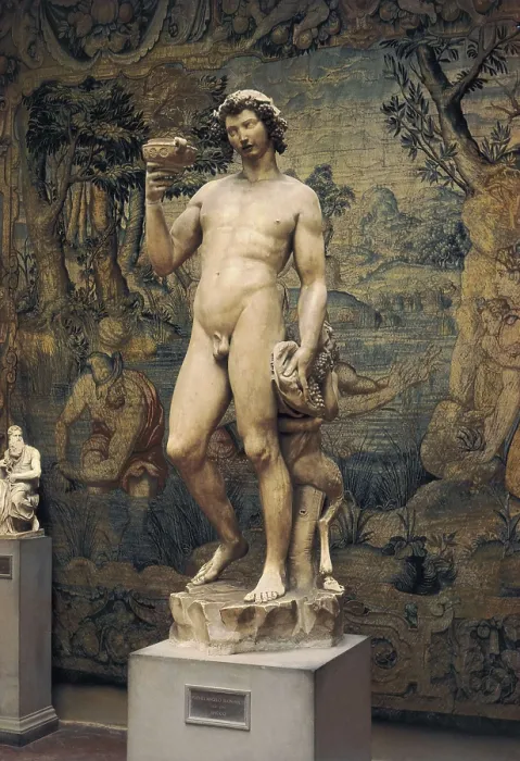 Framed Print : Michelangelo (1475-1564). Bacchus. 1496 - 1497. Renaissance art. Cinquecento. Sculpture on marble. ITALY. Florence. Bargello National Museum Framed Print : Michelangelo (1475-1564). Bacchus. 1496 - 1497. Renaissance art. Cinquecento. Sculpture on marble. ITALY. Florence. Bargello National Museum