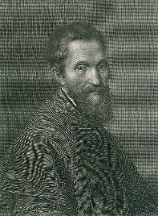 Framed Print : Michelangelo Buonarroti (1475-1564), master sculptor and painter of the High Renaissance. 1876 engraving by A. Francois after a Michelangelo self portrait Framed Print : Michelangelo Buonarroti (1475-1564), master sculptor and painter of the High Renaissance. 1876 engraving by A. Francois after a Michelangelo self portrait