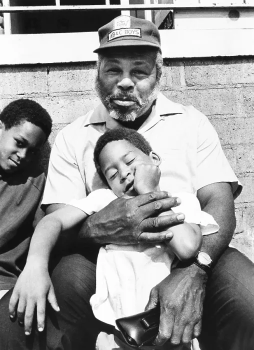 Framed Print : Former middleweight champion Archie Moore at his ABC club in San Diego California. Nov. 20, 1969