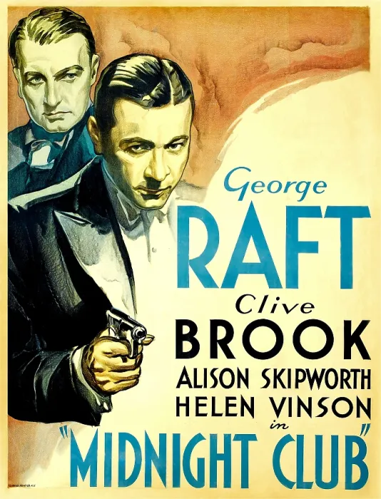 Framed Print : MIDNIGHT CLUB, from left: Clive Brook, George Raft, 1933