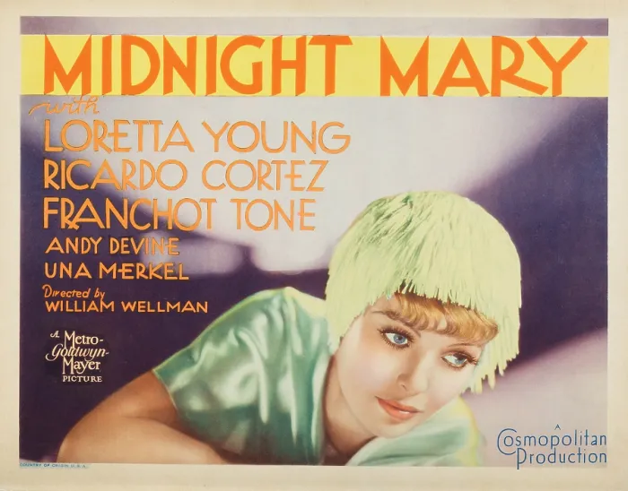 Framed Print : MIDNIGHT MARY, US lobbycard, Loretta Young, 1933