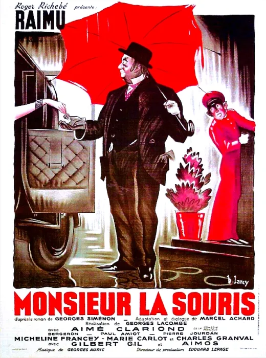Framed Print : MIDNIGHT IN PARIS, French poster, (aka MONSIEUR LA SOURIS), Raimu, 1942
