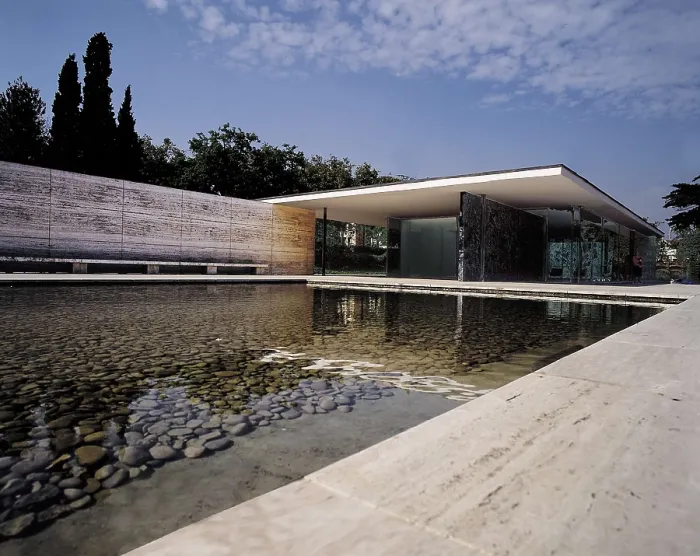 Framed Print : MIES VAN DER ROHE, Ludwig (1886-1969). German Pavilion. 1929. SPAIN. CATALONIA. Barcelona. Montjuic. Bauhaus. Architecture. AISA / Everett Collection - Image has fine art copyright Framed Print : MIES VAN DER ROHE, Ludwig (1886-1969). German Pavilion. 1929. SPAIN. CATALONIA. Barcelona. Montjuic. Bauhaus. Architecture. AISA / Everett Collection - Image has fine art copyright