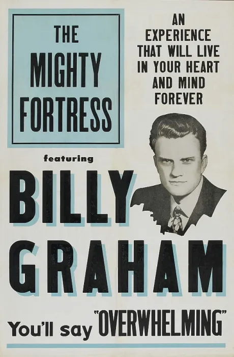 Framed Print : THE MIGHTY FORTRESS, Billy Graham, 1955 Framed Print : THE MIGHTY FORTRESS, Billy Graham, 1955