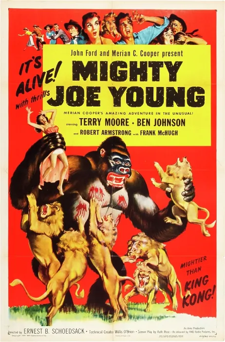 Framed Print : MIGHTY JOE YOUNG, 1953 re-release poster, 1949