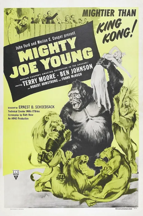 Framed Print : MIGHTY JOE YOUNG, US poster, Terry Moore, Mighty Joe Young, 1949
