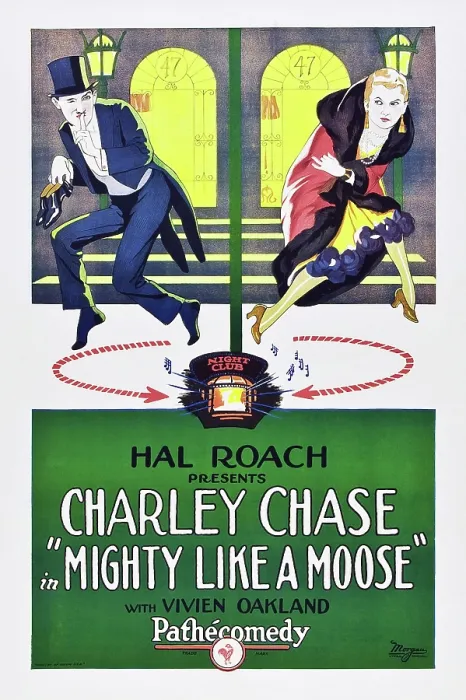 Framed Print : MIGHTY LIKE A MOOSE, left to right: Charley Chase, Vivien Oakland, 1926