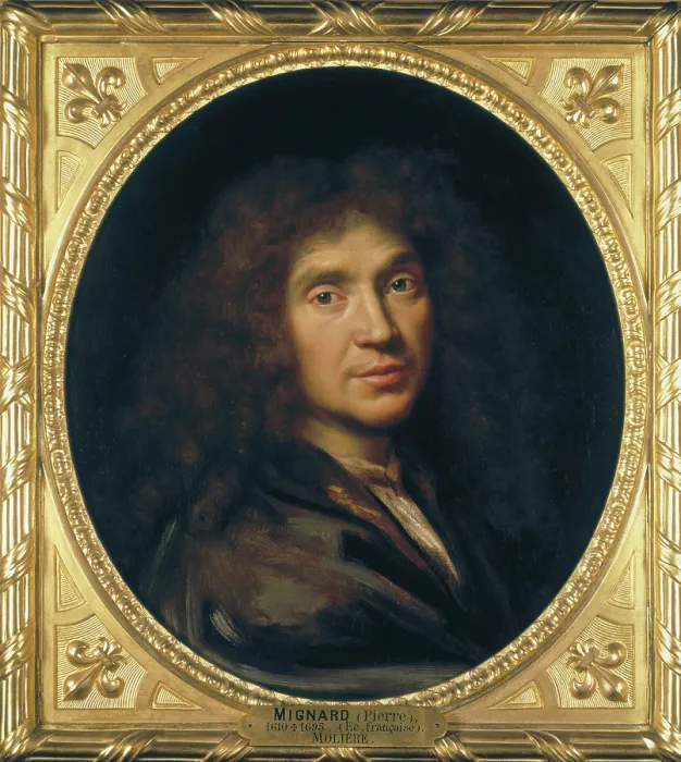 Framed Print : Mignard, Pierre (1612-1695). Molire. 1671. Baroque art. Oil on canvas. FRANCE. Chantilly. Musee Conde (Conde Museum). - Iberfoto / Everett Collection (111289)**US SALES ONLY**