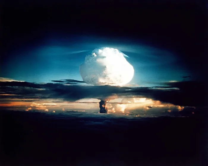 Framed Print : The MIKE shot, was the first successful full-scale test hydrogen bomb, on Oct. 31, 1952. The test took place on Enewetak Atoll in the Marshall Islands Framed Print : The MIKE shot, was the first successful full-scale test hydrogen bomb, on Oct. 31, 1952. The test took place on Enewetak Atoll in the Marshall Islands