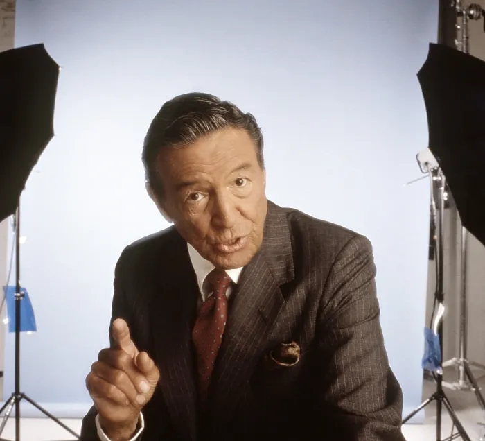 Framed Print : Mike Wallace, news correspondent, 1994
