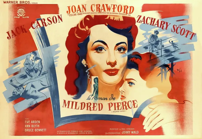 Framed Print : MILDRED PIERCE, from left, center, Joan Crawford, Ann Blyth, 1945