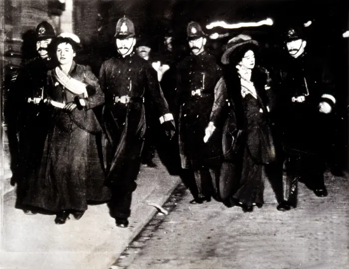 Framed Print : Militant suffergettes are arrested in London, 1910s. Courtesy: CSU Archives / Everett Collection Framed Print : Militant suffergettes are arrested in London, 1910s. Courtesy: CSU Archives / Everett Collection