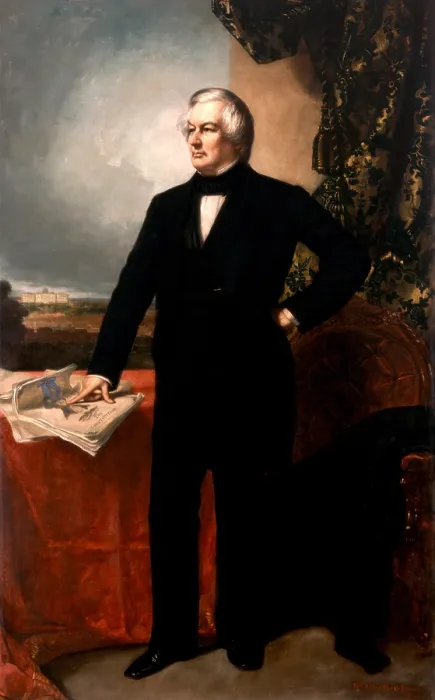 Framed Print : MILLARD FILMORE, by George Peter Alexander Healy, 1857, American painting, oil on canvas (BSLOC_2018_5_150)