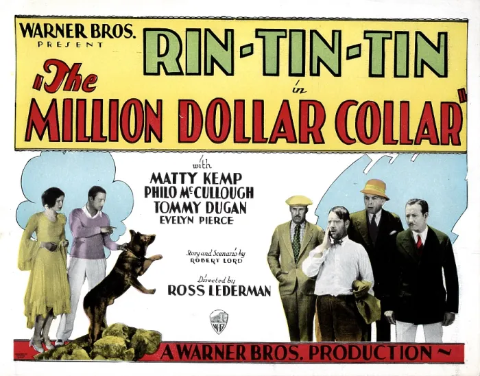 Framed Print : THE MILLION DOLLAR COLLAR, from left, Evelyn Pierce, Matty Kemp, Rin Tin Tin, Tom Dugan, 1929
