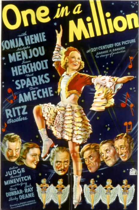 Framed Print : ONE IN A MILLION, Sonja Henie, 1936, 20th Century Fox, TM & Copyright / Courtesy: Everett Collection Framed Print : ONE IN A MILLION, Sonja Henie, 1936, 20th Century Fox, TM & Copyright / Courtesy: Everett Collection