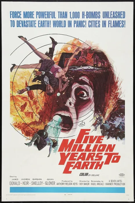Framed Print : FIVE MILLION YEARS TO EARTH, (aka, QUATERMASS AND THE PIT), poster art, 1967 TM and Copyright 20th Century-Fox Film Corp. All Rights Reserved