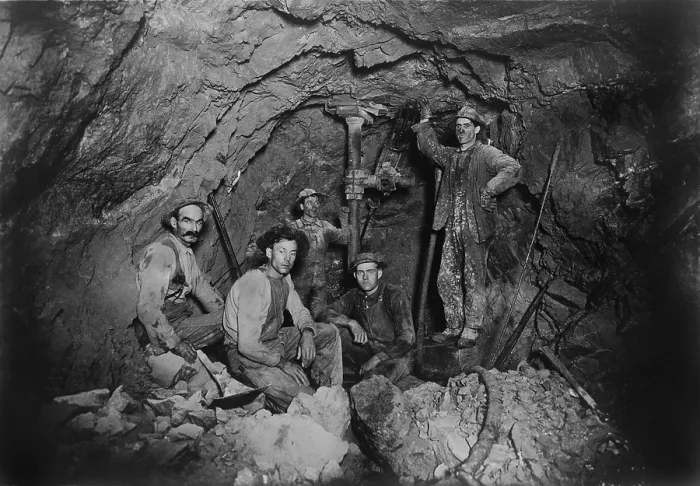 Framed Print : Five miners in Last Chance Company lead mine, in the Coeur d'Alene region of Idaho, Ca. 1910 Framed Print : Five miners in Last Chance Company lead mine, in the Coeur d'Alene region of Idaho, Ca. 1910