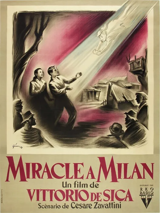 Framed Print : MIRACLE IN MILAN, (aka MIRACOLO A MILANO, MIRACLE A MILAN), French poster art, 1951 Framed Print : MIRACLE IN MILAN, (aka MIRACOLO A MILANO, MIRACLE A MILAN), French poster art, 1951