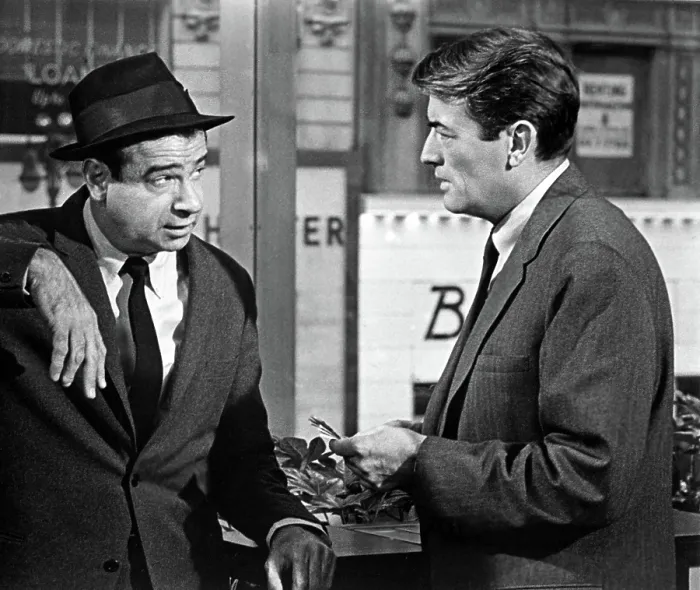Framed Print : MIRAGE, Walter Matthau, Gregory Peck, 1965 Framed Print : MIRAGE, Walter Matthau, Gregory Peck, 1965