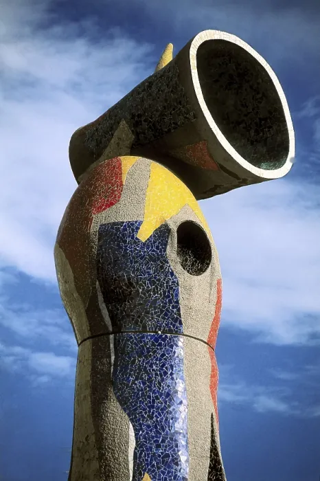 Framed Print : MIRO, Joan (1893-1983). Woman and Bird. 1982. SPAIN. Barcelona. l'Escorxador Park. Upper part. Sculpture. AISA / Everett Collection - Image has fine art copyright