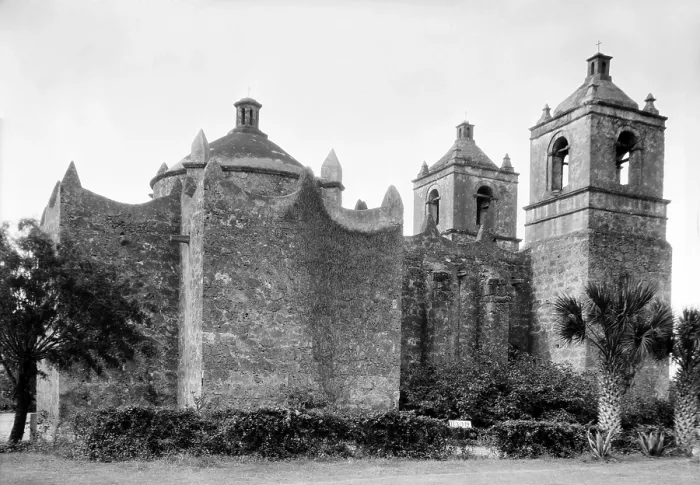 Framed Print : Misin Nuestra Seora de la Pursima Concepcin de Acua, San Antonio, Texas. 1936