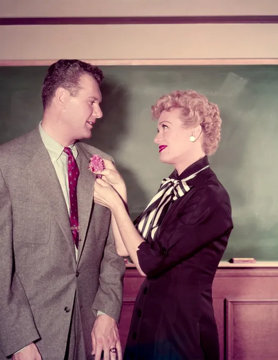 Framed Print : OUR MISS BROOKS, from left: Robert Rockwell, Eve Arden, (Season 2, 1954), 1952-1956 Framed Print : OUR MISS BROOKS, from left: Robert Rockwell, Eve Arden, (Season 2, 1954), 1952-1956