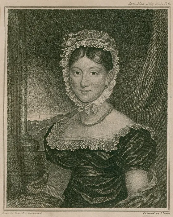 Framed Print : Miss Hannah Thatcher, a deaf-mute was presented to the Queen Charlotte of Britain, after she acquired the faculty of speech under the treatment of Mr