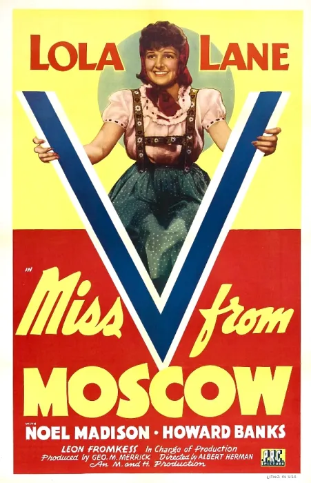 Framed Print : MISS V FROM MOSCOW, US poster, Lola Lane, 1942 Framed Print : MISS V FROM MOSCOW, US poster, Lola Lane, 1942