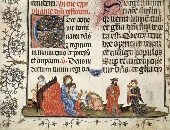 Framed Print : Missal of Sant Cugat del Valls. s.XV. Christ Pantokrator with Tetramorph. Catalan school. Gothic art. Miniature Painting. SPAIN. Barcelona. Royal Archive of the Crown of Aragon