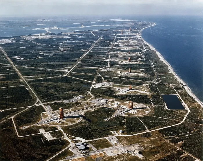 Framed Print : Missile Row at Cape Canaveral Air Force Station. Nov. 13, 1964