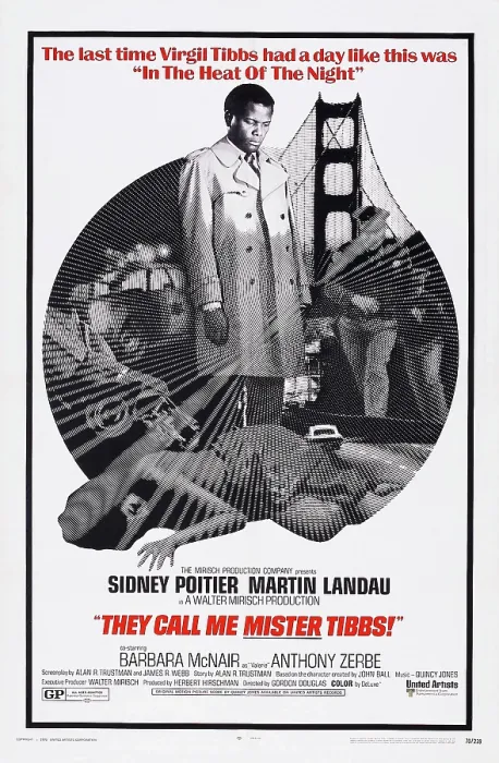Framed Print : THEY CALL ME MISTER TIBBS!, US poster art, Sidney Poitier, 1970