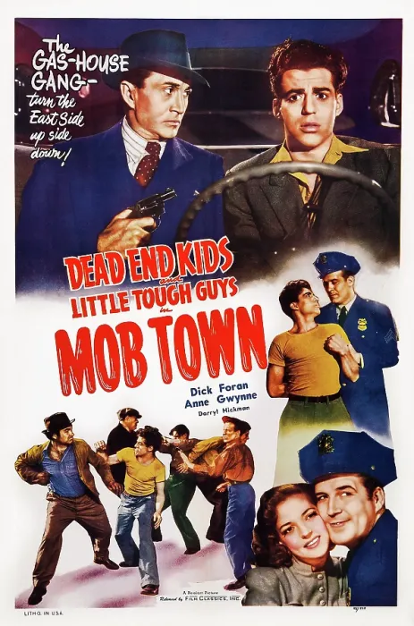Framed Print : MOB TOWN, US poster art, top from left: John Butler, Billy Halop; bottom right: Anne Gwynne, Dick Foran, 1941 Framed Print : MOB TOWN, US poster art, top from left: John Butler, Billy Halop; bottom right: Anne Gwynne, Dick Foran, 1941