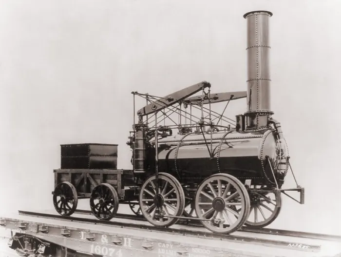 Framed Print : Model of George Stephenson's successful 1829 locomotive the ROCKET