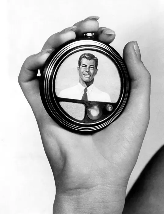 Framed Print : A model of the portable, videophone of the future, circa 1956. Courtesy: CSU Archives / Everett Collection Framed Print : A model of the portable, videophone of the future, circa 1956. Courtesy: CSU Archives / Everett Collection