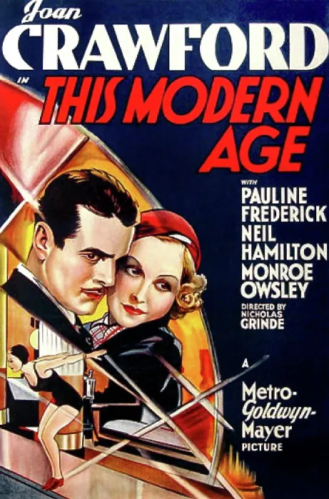 Framed Print : THIS MODERN AGE, from left on US poster art: Neil Hamilton, Joan Crawford, 1931