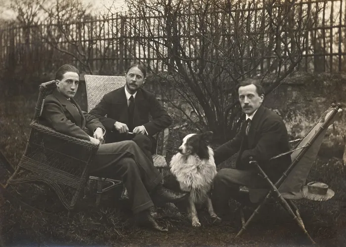 Framed Print : Modern artist brothers, Marcel Duchamp, Raymond Duchamp-Villon and Jacques Villon, 1913-14