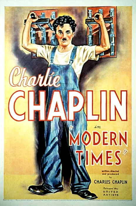 Framed Print : MODERN TIMES, Charlie Chaplin, 1936 Framed Print : MODERN TIMES, Charlie Chaplin, 1936
