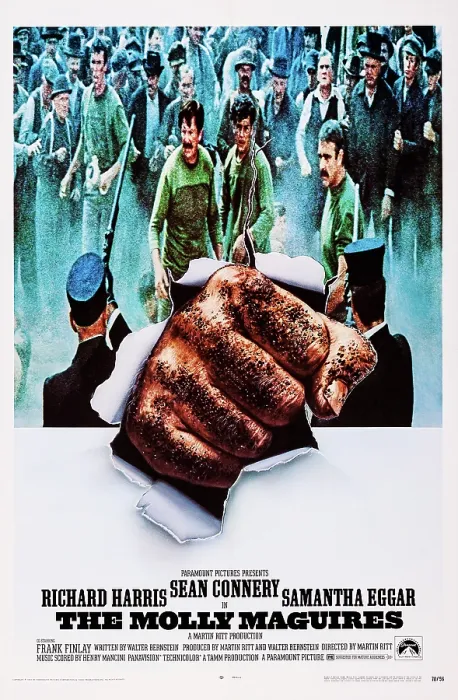 Framed Print : THE MOLLY MAGUIRES, US poster art, Sean Connery, (right), 1970