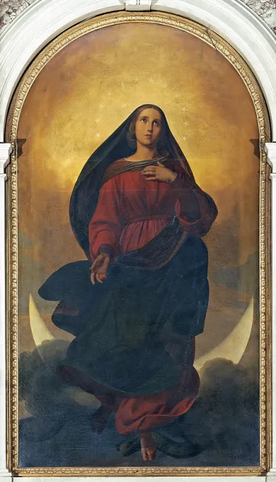 Framed Print : Molmenti Pompeo Marino, Immaculate Conception, 1854, 19th Century, canvas, Italy, Veneto, Malo, Vicenza, Cathedral, (619222) Everett CollectionMondadori Portfolio**US SALES ONLY**