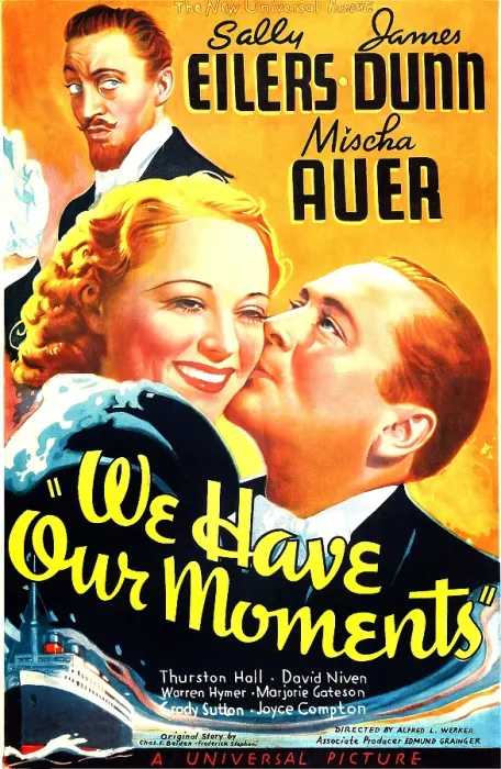 Framed Print : WE HAVE OUR MOMENTS, US poster art, from left: Mischa Auer (top), Sally Eilers, James Dunn, 1937 Framed Print : WE HAVE OUR MOMENTS, US poster art, from left: Mischa Auer (top), Sally Eilers, James Dunn, 1937