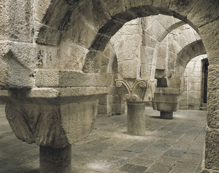 Framed Print : Monastery of San Salvador of Leyre. SPAIN. Yesa. Monastery of San Salvador of Leyre. Crypt (11th c.). Romanesque art. Architecture. AISA / Everett Collection**US SALES ONLY** Framed Print : Monastery of San Salvador of Leyre. SPAIN. Yesa. Monastery of San Salvador of Leyre. Crypt (11th c.). Romanesque art. Architecture. AISA / Everett Collection**US SALES ONLY**