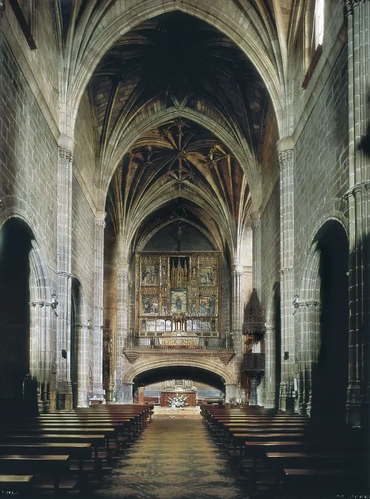 Framed Print : Monastery of Santa Mara de Gracia. SPAIN. Avila. Monastery of Santa Mara de Gracia. Central nave. Gothic art. Architecture. AISA / Everett Collection**US SALES ONLY**