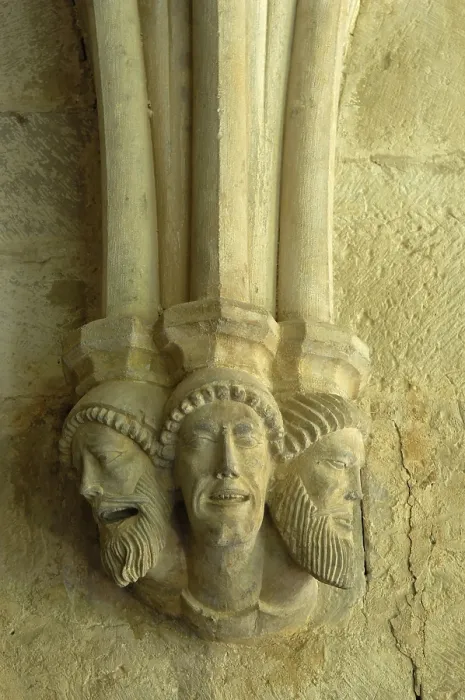 Framed Print : Monastery of Veruela. 1146. SPAIN. Vera de Moncayo. Detail in the cloister. Cistercian art. Sculpture. AISA / Everett Collection**US SALES ONLY**