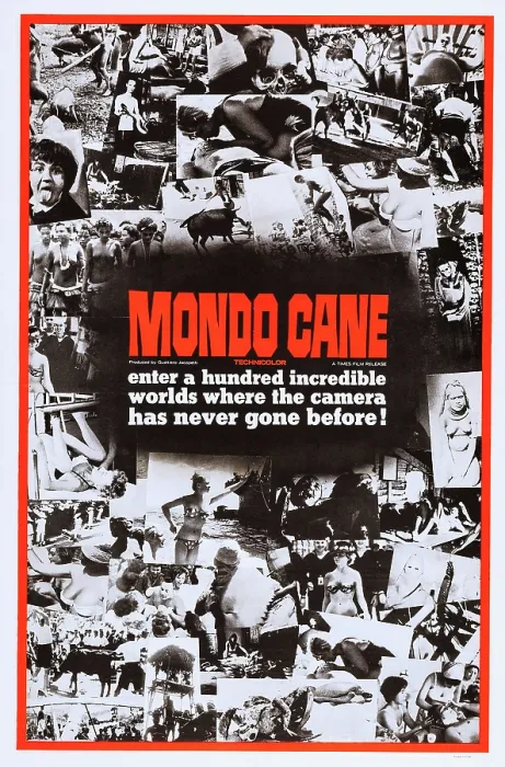 Framed Print : MONDO CANE, US poster art, 1962