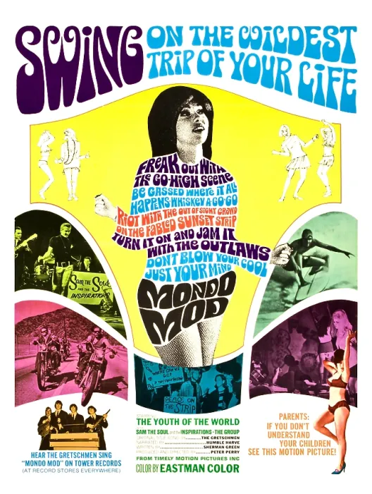 Framed Print : MONDO MOD, poster art, 1967 Framed Print : MONDO MOD, poster art, 1967
