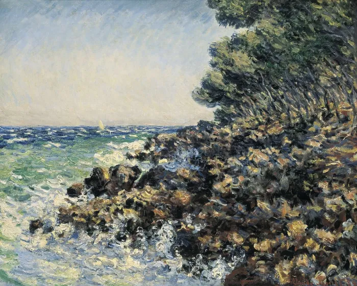 Framed Print : MONET, Claude (1840-1926). The Cape Martin. 1884. Impressionism. Oil on canvas. BELGIUM. Tournai. Fine Arts Museum. AISA / Everett Collection**US SALES ONLY**
