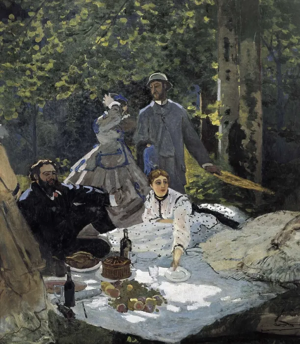 Framed Print : MONET, Claude (1840-1926). Dejeuner sur L'Herbe, Chailly (The Luncheon on the Grass). 1865 - 1866 Framed Print : MONET, Claude (1840-1926). Dejeuner sur L'Herbe, Chailly (The Luncheon on the Grass). 1865 - 1866