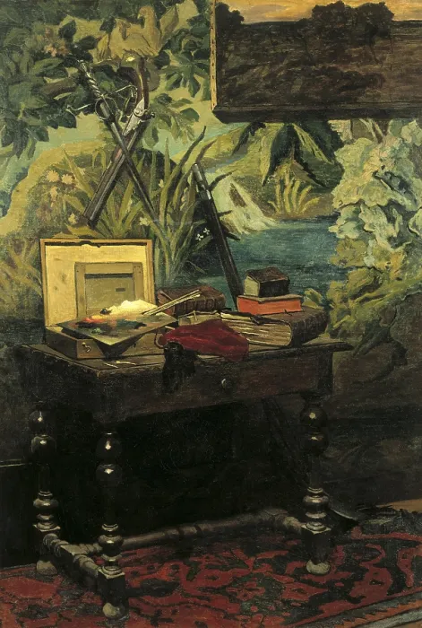 Framed Print : MONET, Claude (1840-1926). Studio Corner. 1861. Impressionism. Oil on canvas. FRANCE. Paris. Musee d'Orsay (Orsay Museum) Framed Print : MONET, Claude (1840-1926). Studio Corner. 1861. Impressionism. Oil on canvas. FRANCE. Paris. Musee d'Orsay (Orsay Museum)